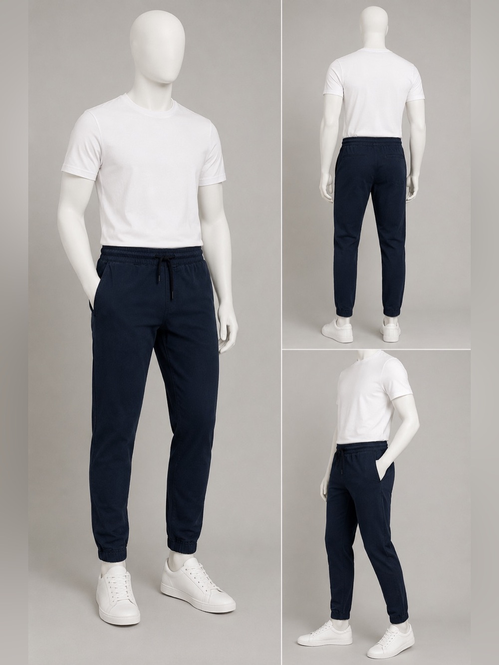American Giant Made in USA Navy Jogger Pants Men’s Athletic Casual Drawstring